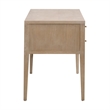 Maklaine Modern Transitional Antique Cane Wood Desk in Smoke Gray