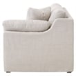 Maklaine Contemporary Transitional Fabric Right Arm Sofa in Beige