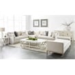 Maklaine Contemporary Transitional Fabric Right Arm Sofa in Beige