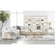 Maklaine Contemporary Transitional Fabric Right Arm Sofa in Beige
