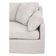 Maklaine Contemporary Transitional Fabric Right Arm Sofa in Beige
