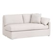 Maklaine Contemporary Transitional Fabric Right Arm Sofa in Beige