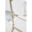 Maklaine Modern Transitional Fabric Chaise Lounge in White Finish