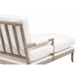 Maklaine Modern Transitional Fabric Chaise Lounge in White Finish