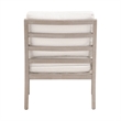 Maklaine Modern Transitional Fabric Club Chair in White Finish
