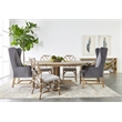 Maklaine Transitional Antique Cellar Wood Console Table in Gray Oak