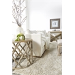 Maklaine Transitional Antique Cellar Wood Console Table in Gray Oak