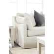 Maklaine Transitional Antique Spruce Wood Coffee Table in White Wash