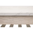 Maklaine Transitional Antique Spruce Wood Coffee Table in White