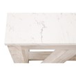 Maklaine Transitional Antique Spruce Wood End Table in White Wash