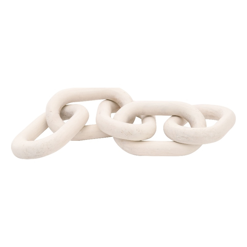 Maklaine Transitional Antique Wood Link in White Wash Pine