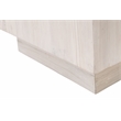 Maklaine Transitional Antique Montauk Wood End Table in White Wash