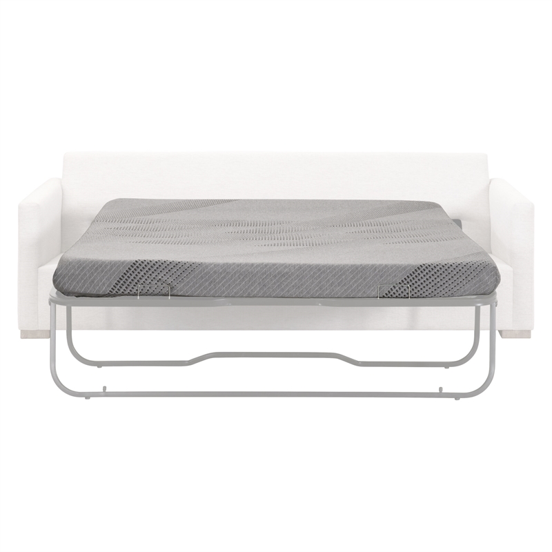 Maklaine Modern Transitional Fabric Queen Sofa Mattress in Gray