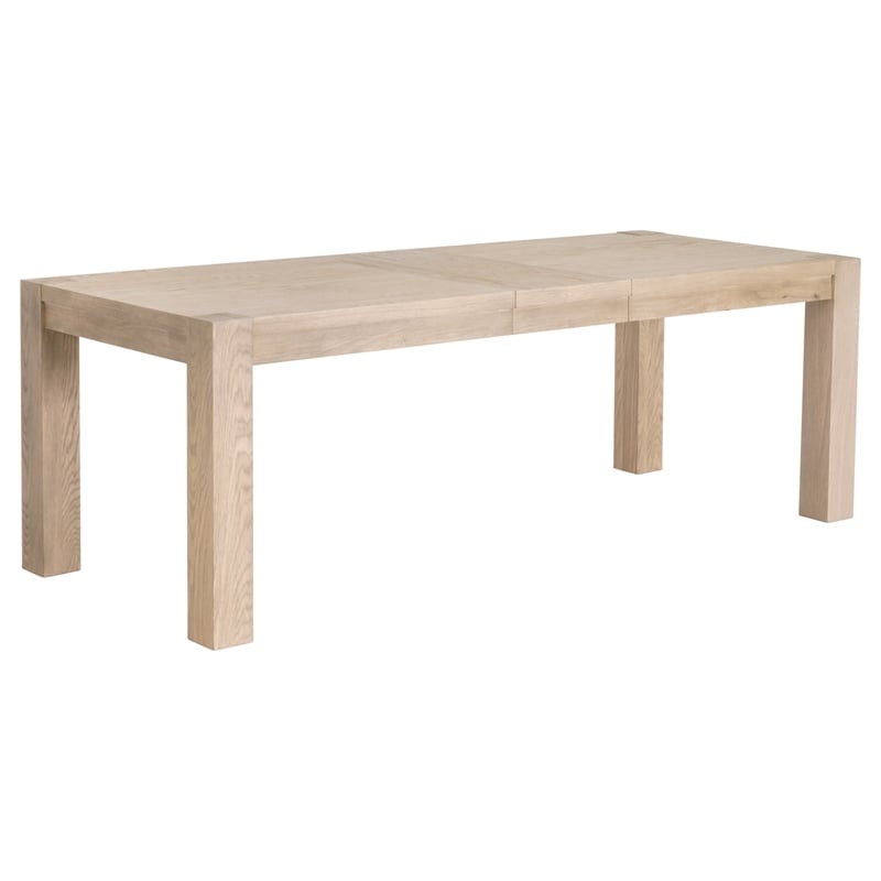 Maklaine Contemporary Transitional Wood Dining Table in Honey Oak