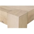 Maklaine Contemporary Transitional Wood Dining Table in Honey Oak