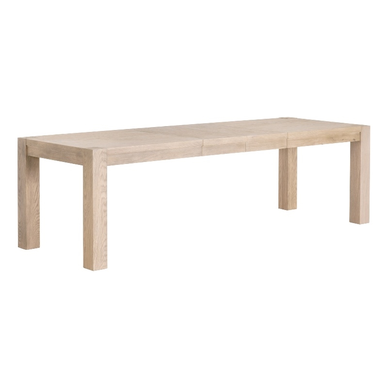 Maklaine Contemporary Transitional Wood Dining Table in Honey Oak