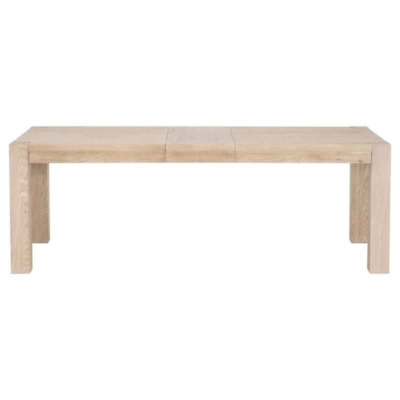 Maklaine Contemporary Transitional Wood Dining Table in Honey Oak