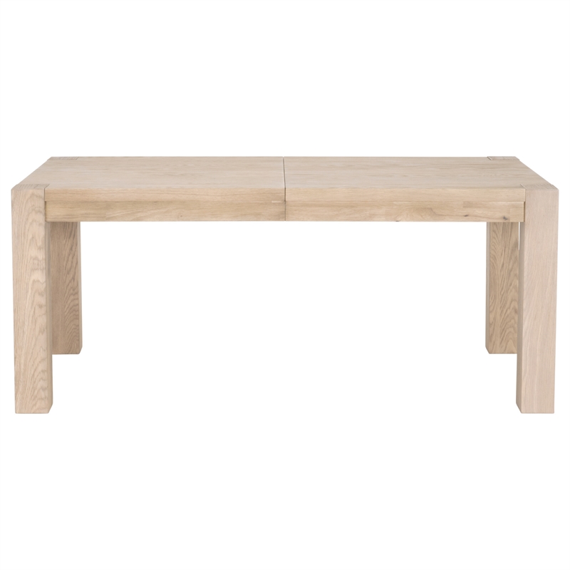 Maklaine Contemporary Transitional Wood Dining Table in Honey Oak