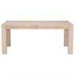 Maklaine Contemporary Transitional Wood Dining Table in Honey Oak