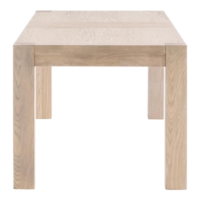 Maklaine Contemporary Transitional Wood Dining Table in Honey Oak