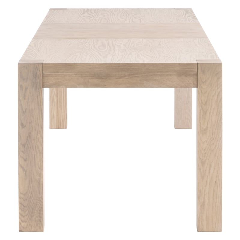 Maklaine Contemporary Transitional Wood Dining Table in Honey Oak