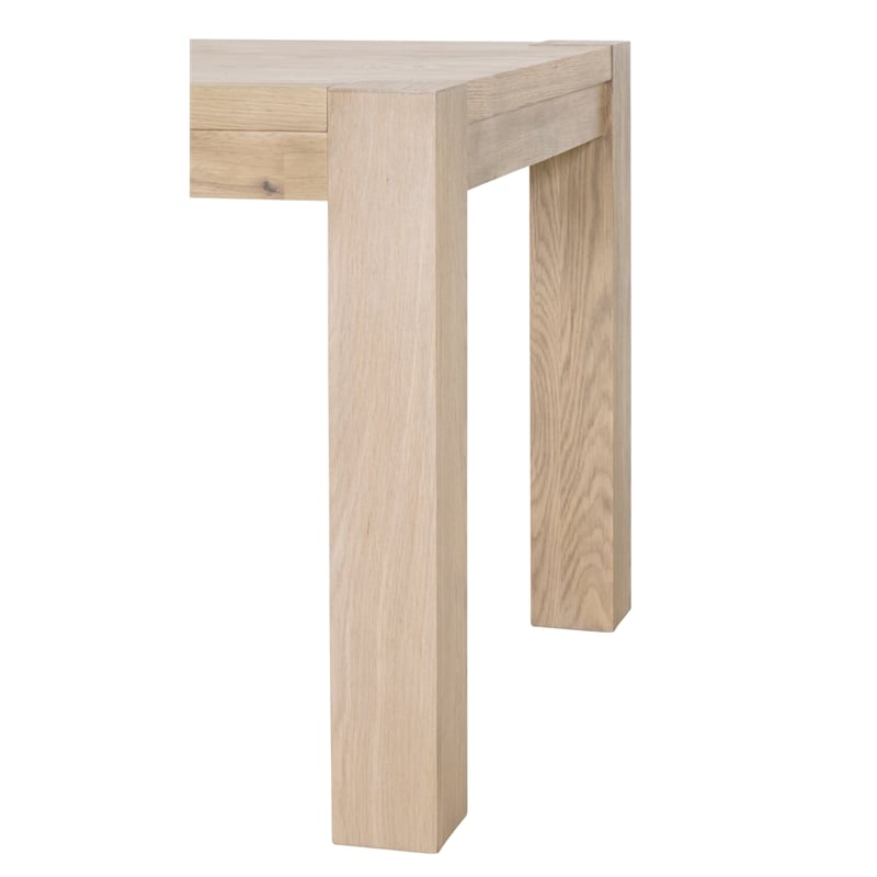 Maklaine Contemporary Transitional Wood Dining Table in Honey Oak