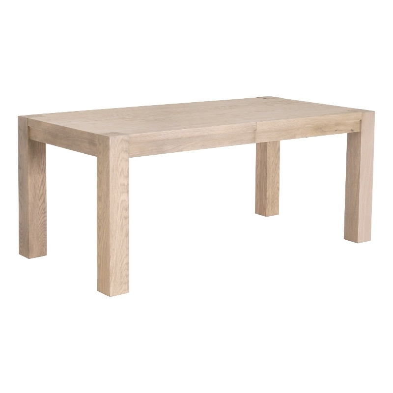 Maklaine Contemporary Transitional Wood Dining Table in Honey Oak