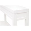 Maklaine Modern Transitional Wood Console Table in Matte White