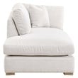 Maklaine Modern Transitional Fabric Left-Facing Chaise in Stone