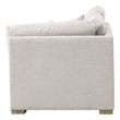 Maklaine Modern Transitional Fabric Left-Facing Chaise in Stone