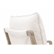Maklaine Modern Transitional Fabric Club Chair in White/Gray