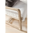 Maklaine Modern Transitional Fabric Club Chair in White/Gray