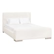 Maklaine Modern Transitional Wood Standard King Bed in White