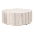 Maklaine Modern Transitional Wood Coffee Table in White Wash