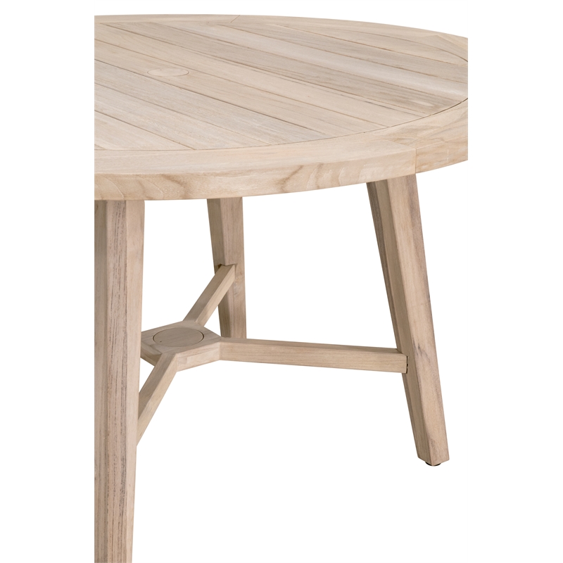 Maklaine Contemporary Transitional Wood Dining Table in Natural
