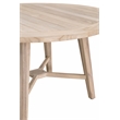 Maklaine Contemporary Transitional Wood Dining Table in Natural