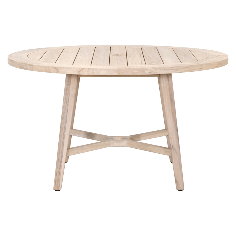 Maklaine Contemporary Transitional Wood Dining Table in Natural