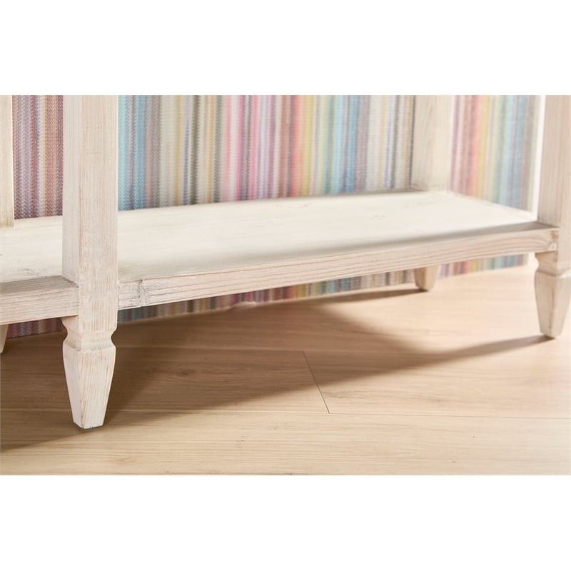 Maklaine Modern Transitional Wood Console Table in White Finish