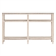 Maklaine Modern Transitional Wood Console Table in White Finish