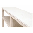 Maklaine Modern Transitional Wood Console Table in White Finish
