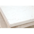 Maklaine Modern Transitional Wood Console Table in White Finish