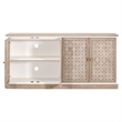 Maklaine Modern Transitional Wood Sideboard in Smoke Gray Finish