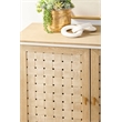 Maklaine Modern Transitional Wood Sideboard in Smoke Gray Finish