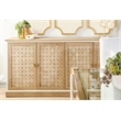 Maklaine Modern Transitional Wood Sideboard in Smoke Gray Finish