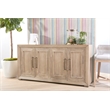Maklaine Modern Transitional Wood Media Sideboard in Natural