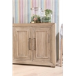 Maklaine Modern Transitional Wood Media Sideboard in Natural