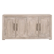 Maklaine Modern Transitional Wood Media Sideboard in Natural