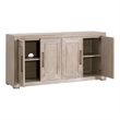 Maklaine Modern Transitional Wood Media Sideboard in Natural