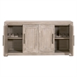 Maklaine Modern Transitional Wood Media Sideboard in Natural