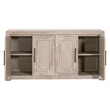 Maklaine Modern Transitional Wood Media Sideboard in Natural